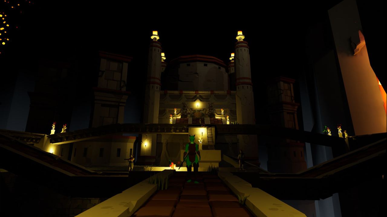 An underground castle